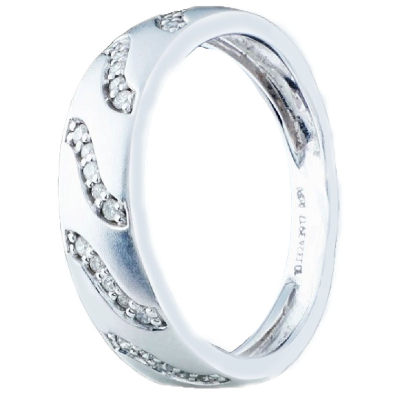 Hira Panna 18k Platinum Sparkling Diamond Ring