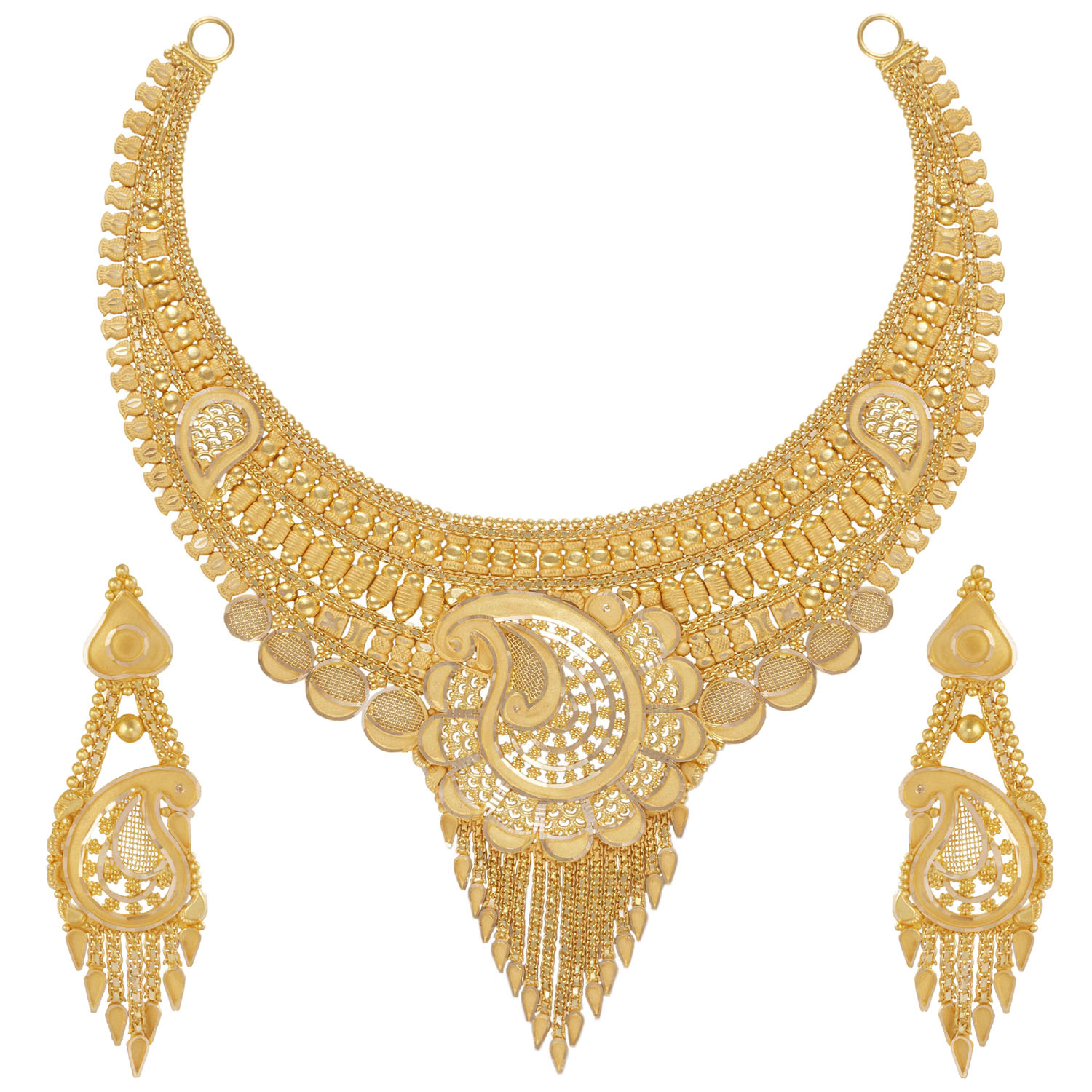 Antique Gold Jewellery Necklace Designs In 30 Grams Gold One Gram
