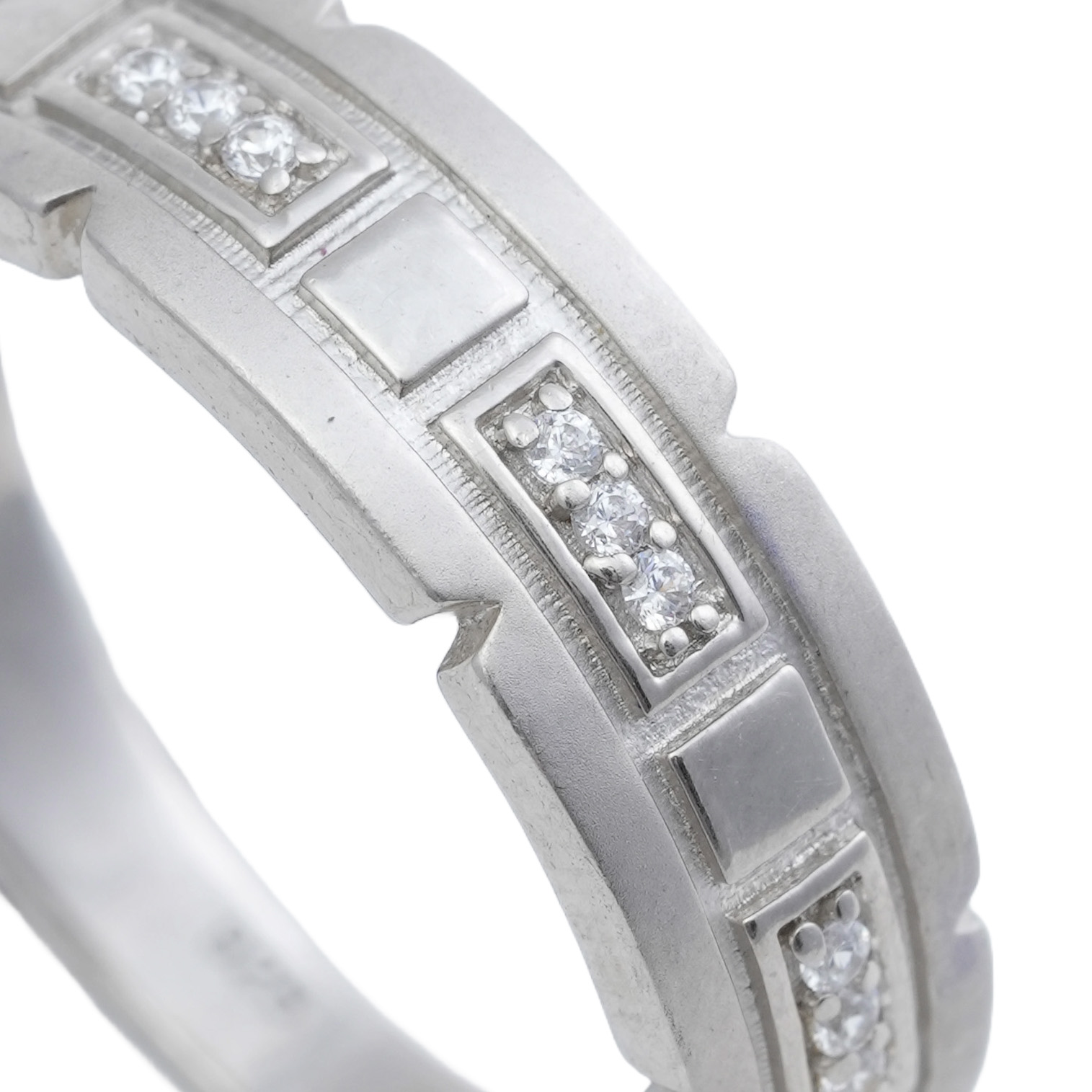 The ring white britannia silver size1