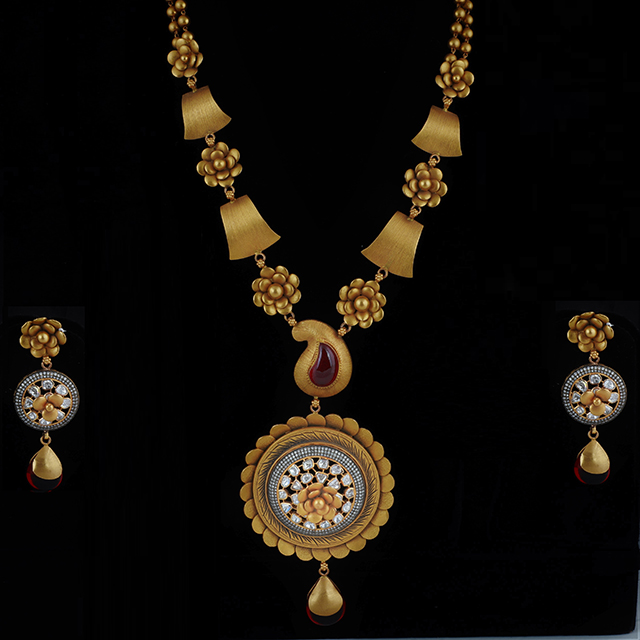 ANTIQUE LONG SET - Hira Panna Jewellers