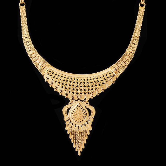 Traditional Set - Gold Necklace - Hira 