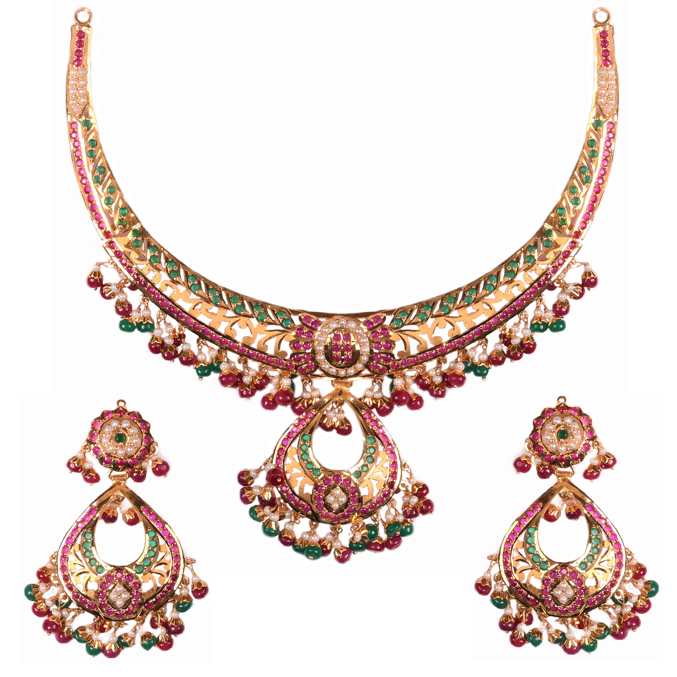 22K Gold Necklace For Women N-1481 - Rupashree Jewellers (RB)