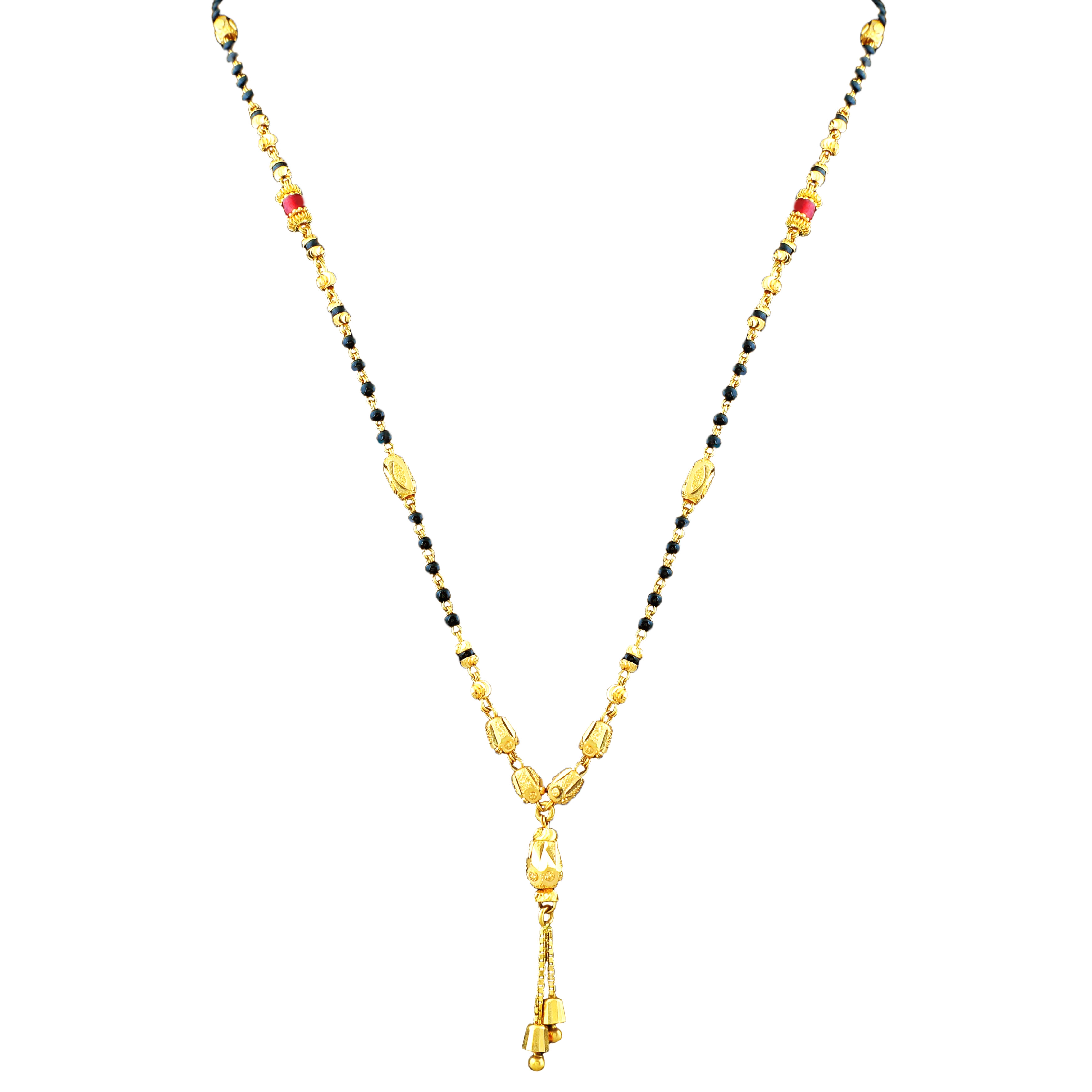 Hira Panna 22k Gold Mangalsutra For Party & Wedding Wear