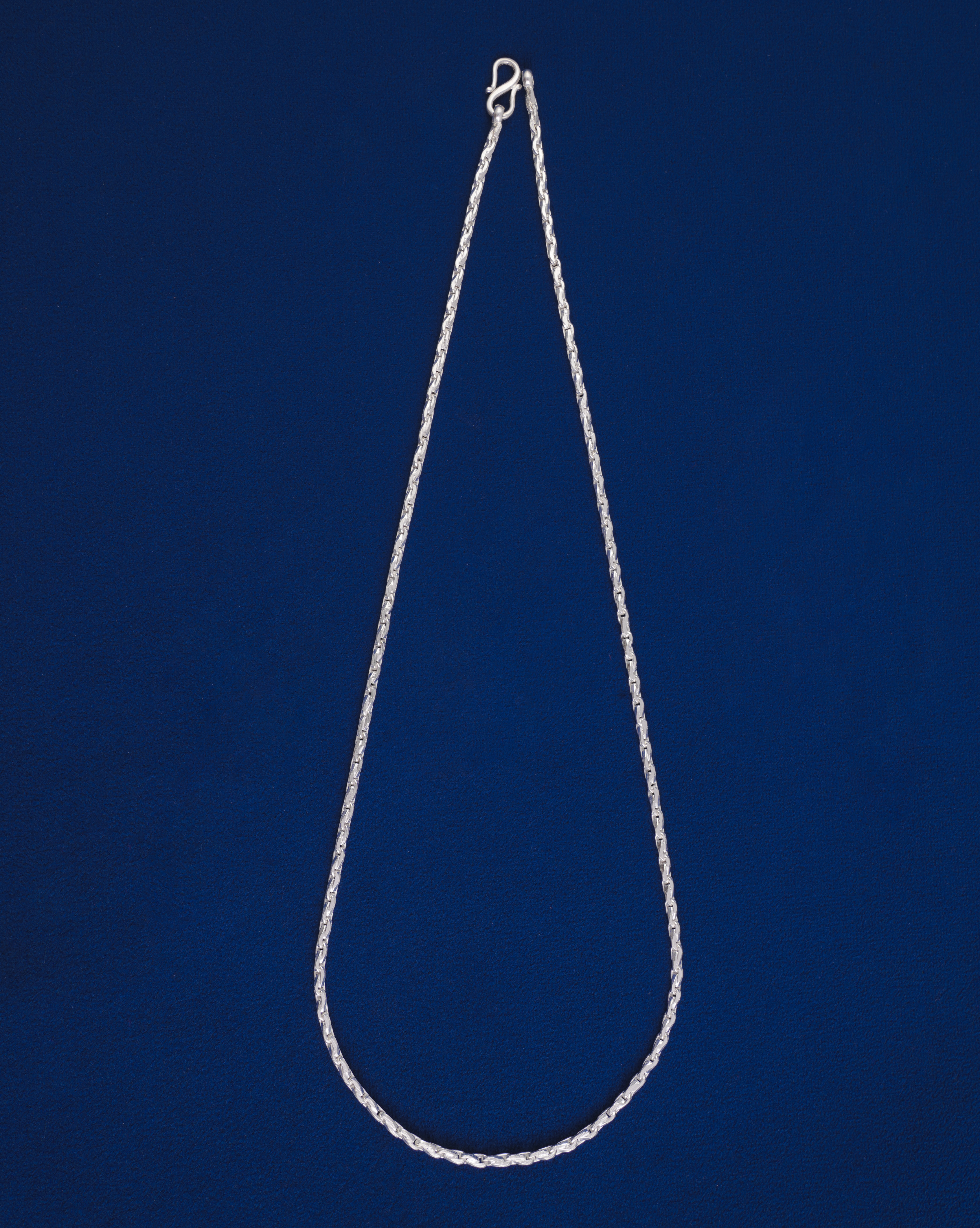 TIMELESS STERLING SILVER TEXTURED ROPE CHAIN