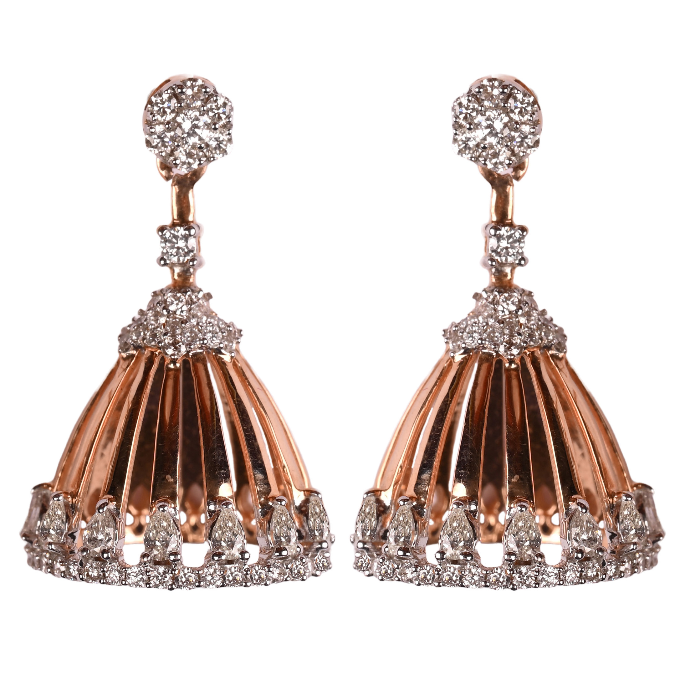 Kord Store Traditional Gold Plated Diamond Earrings for Girls & Women. One  Pair Of Earring (KSEAR70035)